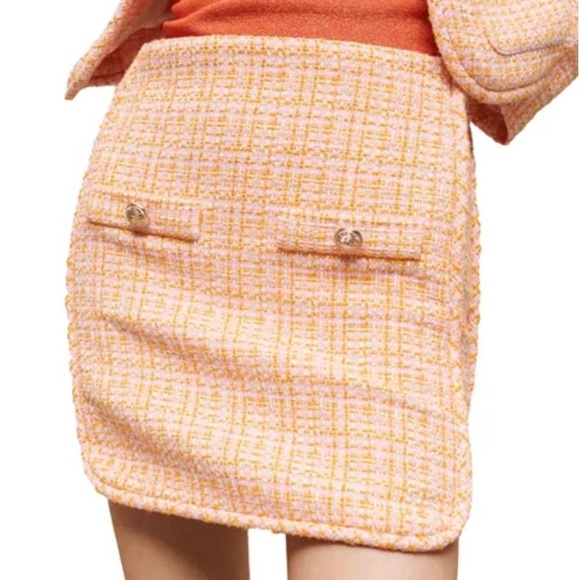 Maje Dresses & Skirts - Maje Jilandra Tweed Mini Skirt Size XL